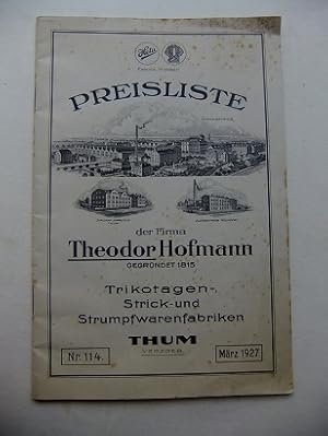 Seller image for Preisliste Nr. 114. for sale by Antiquariat Heinzelmnnchen