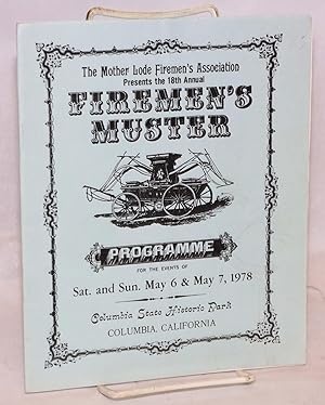 18th Annual Firemen's Muster: programme for the events of Sat. and Sun. May 6 & 7, 1978, Columbia...