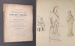 Imagen del vendedor de Einladung zu der Feier des fnfzigjhrigen Doctor-Jubilums des Herrn D. Eduard von Schrader, ordentlichen Professors der Rechte, Obertribunalraths, Ritters des Ordens der Wrttemb. Krone, den 20. Juli 1853, vom Rector und academischen Senat der Kniglichen Eberhard-Karls-Universitt. Begleitet von einer Abhandlung ber die Polychromie der antiken Sculptur von Dr. Christian Walz, ordentlichem Professor der Philologie und Archologie. a la venta por Antiquariat Kretzer