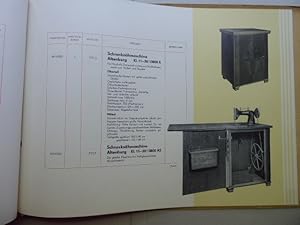 Gebrauchswaren-Katalog. Gruppe 3-I: Haushaltnähmaschinen und Gruppe 3-II: Industrienähmaschinen.