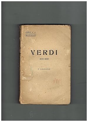 Bild des Verkufers fr Verdi, 1839-1898. (Seconda edizione). zum Verkauf von Libreria Gull