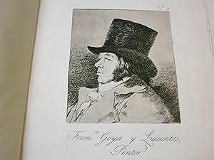 CAPRICHOS VON GOYA. 83 getreue Nachbildungen in Kupfertiefdruck / Mit einem Geleitrvort von Valer...