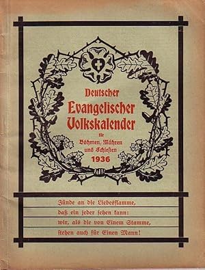 Deutscher Evangelischer Volkskalender für Böhmen, Mähren und Schlesien 1936.