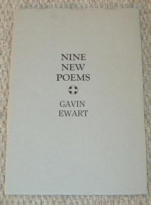 Bild des Verkufers fr Nine New Poems. Signed limited edition. zum Verkauf von PROCTOR / THE ANTIQUE MAP & BOOKSHOP