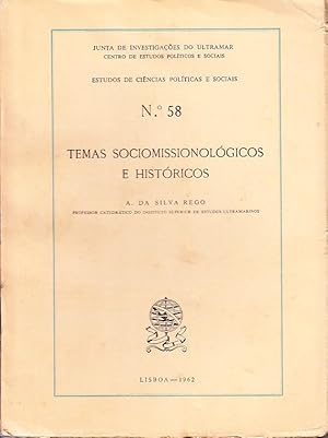 Seller image for Temas sociomissionolgicos e histricos. for sale by Artes & Letras