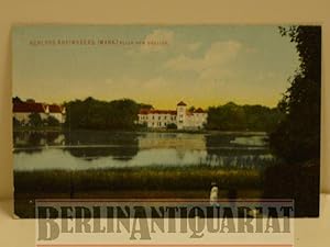 Bild des Verkufers fr Schloss Rheinsberg (Mark). Blick vom Obelisk. zum Verkauf von BerlinAntiquariat, Karl-Heinz Than