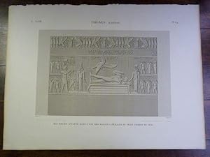 DESCRIPTION DE L'EGYPTE. Thèbes. Karnak. Bas-relief sculpté dans l'une des salles latérales du pe...