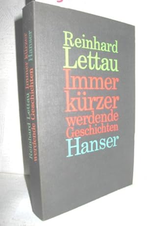 Seller image for Immer krzer werdende Geschichten for sale by Antiquariat Zinnober