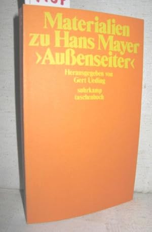 Seller image for Materialien zu Hans Mayer, Auenseiter for sale by Antiquariat Zinnober