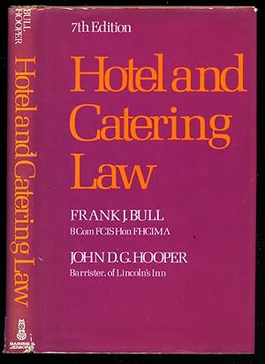 Bild des Verkufers fr Hotel and Catering Law zum Verkauf von Little Stour Books PBFA Member
