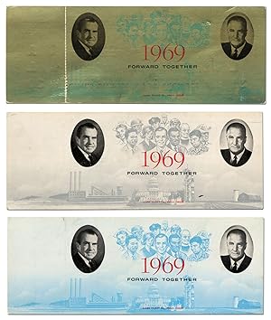 Bild des Verkufers fr President Nixon Inauguration Tickets zum Verkauf von Between the Covers-Rare Books, Inc. ABAA