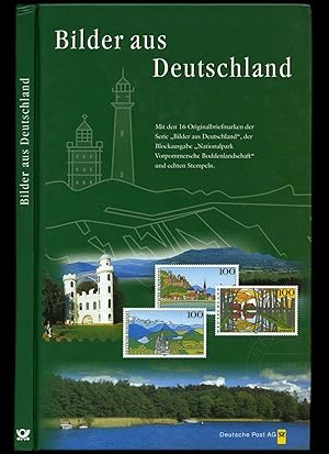 Seller image for Bilder aus Deutschland; Mit den 16 Orginalbriefmarken der Serie [Pictures from Germany, with the 16 original stamps of the series] for sale by Little Stour Books PBFA Member