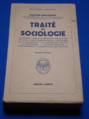 Traite de Sociologie