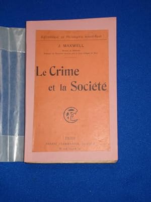 Le Crime et la Société