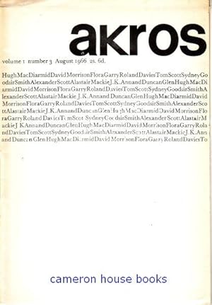 Two poems: 'A Change of Weather' & 'Whuchulls' in Akros, edited by Duncan Glen