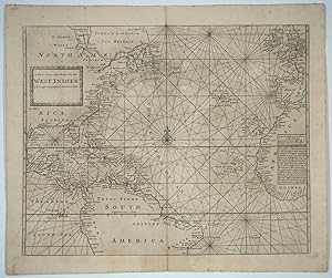 Bild des Verkufers fr A New Generall Chart for the West Indies of E. Wrights Projection vul. Mercators Chart zum Verkauf von Antipodean Books, Maps & Prints, ABAA