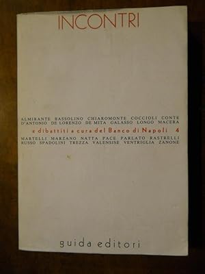 INCONTRI E DIBATTITI A CURA DEL BANCO DI NAPOLI