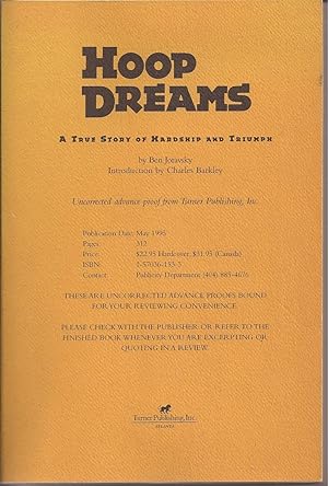 Bild des Verkufers fr Hoop Dreams: A True Story of Hardship and Triumph (collectible proof copy) zum Verkauf von Auldfarran Books, IOBA