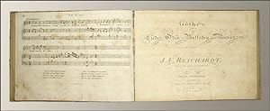 Goethe's Lieder, Oden, Balladen und Romanzen mit Musik von J.F. Reichardt.