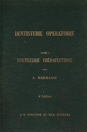 Image du vendeur pour Dentisterie operatoire. tome 1. 4e edition mis en vente par crealivres