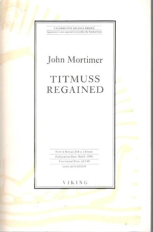 Seller image for TITMUSS REGAINED for sale by Mr.G.D.Price