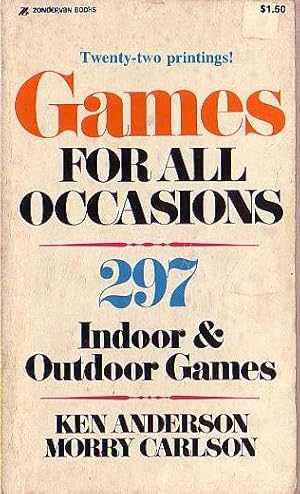 Image du vendeur pour GAMES FOR ALL OCCASIONS: 297 INDOOR & PUTDOOR GAMES mis en vente par Mr.G.D.Price