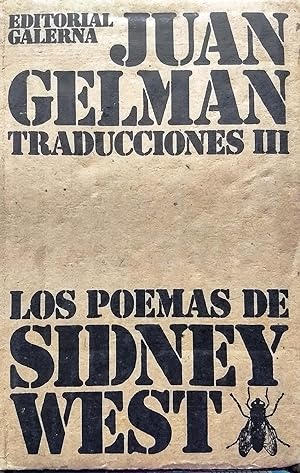 Seller image for Traducciones III: Los poemas de Sidney West (1968-1969) for sale by Librera Monte Sarmiento