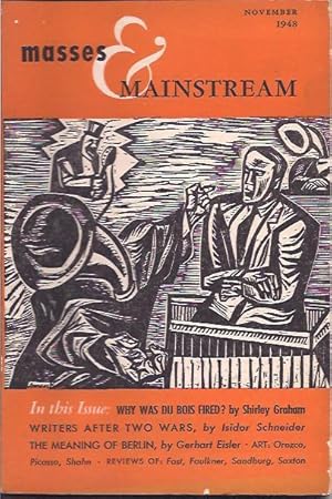 Immagine del venditore per Masses & Mainstream, Vol. 1, Number 9, November 1948 venduto da Cragsmoor Books