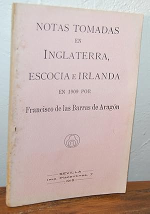 Imagen del vendedor de NOTAS TOMADAS EN INGLATERRA, ESCOCIA E IRLANDA EN 1909 a la venta por EL RINCN ESCRITO