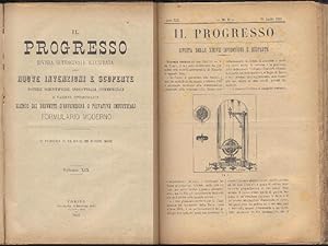 IL PROGRESSO Rivista quindicinale delle nuove invenzioni e scoperte. Notizie scientifiche, indust...