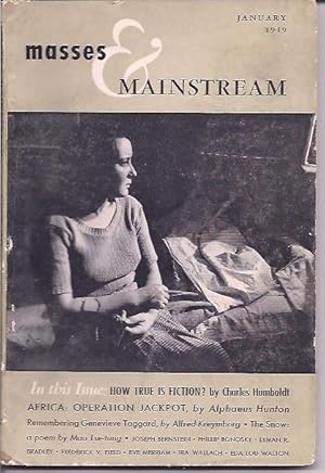 Immagine del venditore per Masses & Mainstream, Vol. 2, Number 1, January1949 venduto da Cragsmoor Books