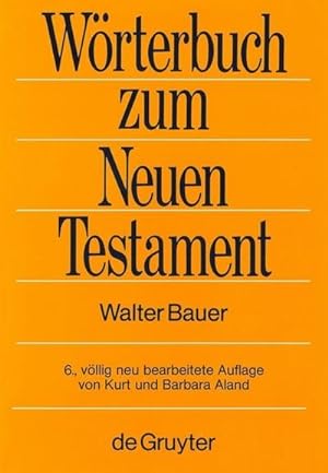 Imagen del vendedor de Wrterbuch zum Neuen Testament a la venta por BuchWeltWeit Ludwig Meier e.K.