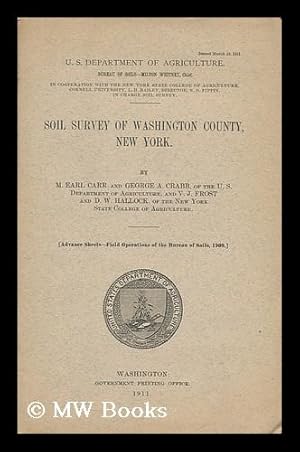 Immagine del venditore per Soil Survey of Washington County, New York venduto da MW Books Ltd.