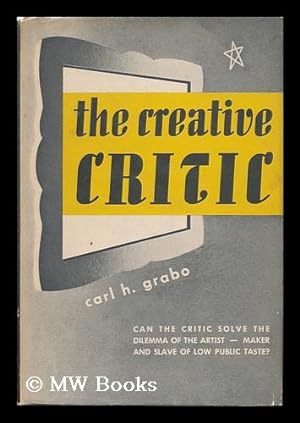 Imagen del vendedor de The Creative Critic a la venta por MW Books