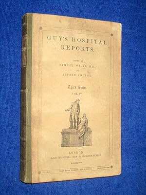 Bild des Verkufers fr Guy's Hospital Reports, 1858, Third Series, Vol IV, zum Verkauf von Tony Hutchinson