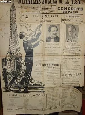 Seller image for AFFICHE PUBLICITAIRE DES DERNIERS SUCCES DE LA TSF. for sale by Le-Livre