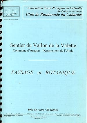 Seller image for Sentier du Vallon de la Valette, Commune d'Aragon - Dpartement de l'Aude, Paysage et Botanique for sale by Sylvain Par