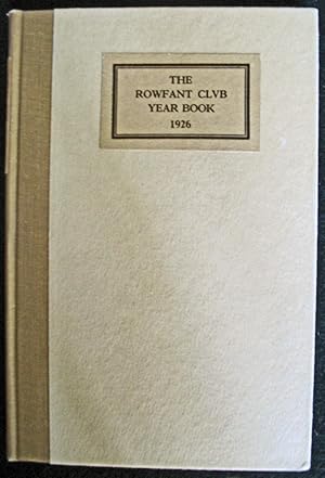 The Rowfant Club Year Book 1926