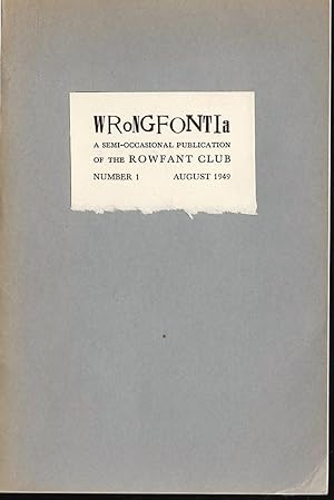 Wrongfontia, Number 1, August 1949 [contains "A Socratic Dialogue"]