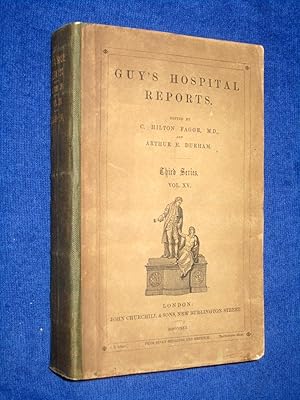 Seller image for Guy's Hospital Reports, 1869 - 1870, Third Series, Vol XV, for sale by Tony Hutchinson