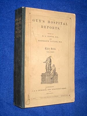 Bild des Verkufers fr Guy's Hospital Reports, 1879, Third Series, Vol XXIV, zum Verkauf von Tony Hutchinson