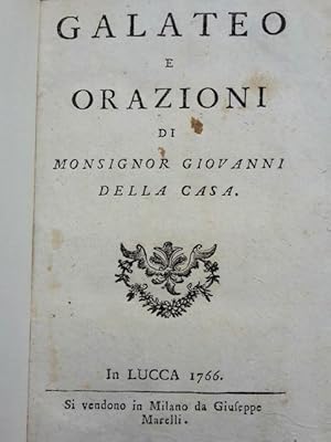 Galateo e orazioni.