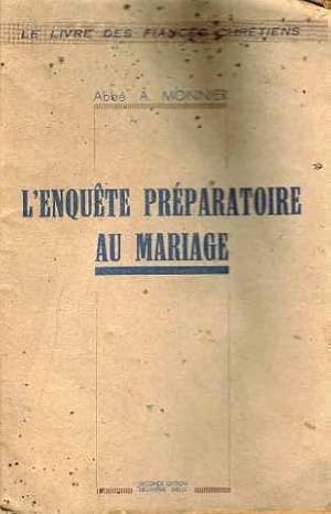 Imagen del vendedor de L'enqute prparatoire au mariage a la venta por crealivres