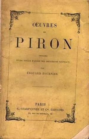 Image du vendeur pour Oeuvres prcedes d'une notice d'aprs des documents nouveaux par edouard fournier mis en vente par crealivres