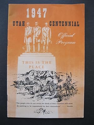 1947 UTAH CENTENNIAL Official Program