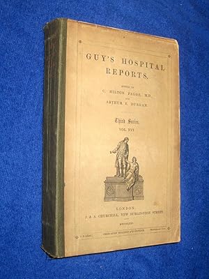 Immagine del venditore per Guy's Hospital Reports, 1870 - 1871, Third Series, Vol XVI, venduto da Tony Hutchinson