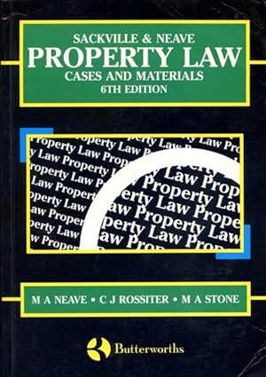 Sackville and Neave Property Law : Cases and Materials.