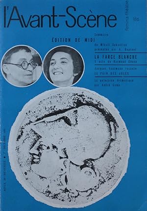 Imagen del vendedor de Édition de midi : L'Avant-Scène Fémina-Théâtre N°186 a la venta por Bouquinerie L'Ivre Livre