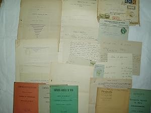 [ A collection of 19 published, typed & handwritten documents & letters relating to Companhia Agr...