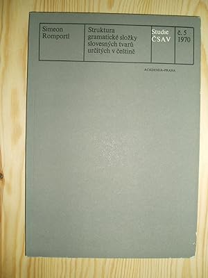 Seller image for Struktura gramaticke slozky slovesnych tvaru urcitych v cestine for sale by Expatriate Bookshop of Denmark